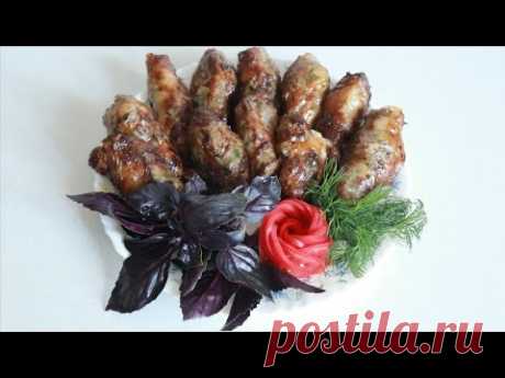 Патроны из печени .Чеченская кухня .Печёнка в жировой сетке