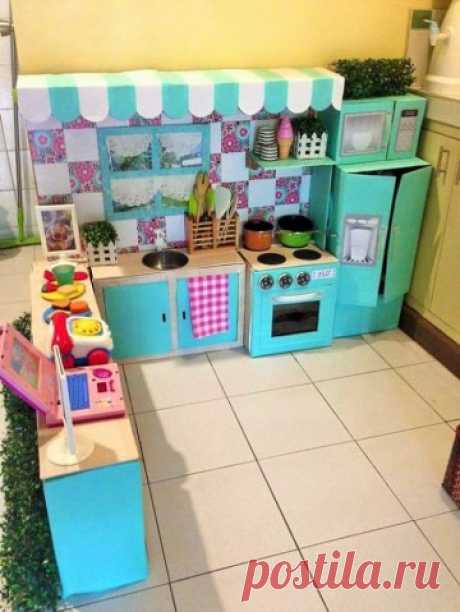 Детская кухня для девочек своими руками
