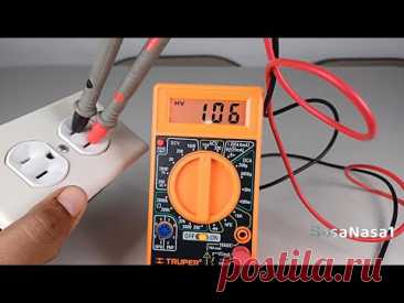 Como usar Multimetro Digital para medir voltaje en Casa