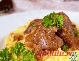 Печень с яблоками и йогуртом – кулинарный рецепт