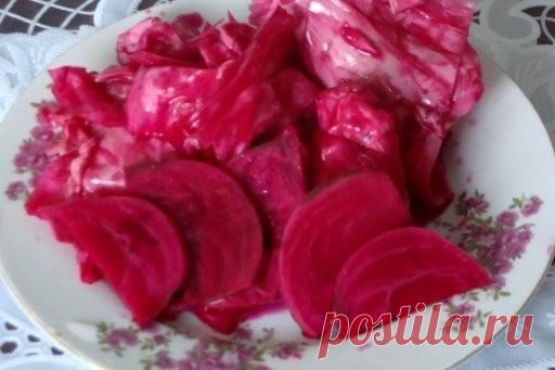 Капуста пелюстка с буряком