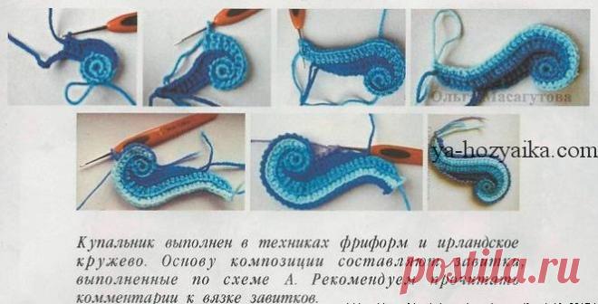 Слитный купальник крючком мастер класс. Очень красивый купальник крючком с описание