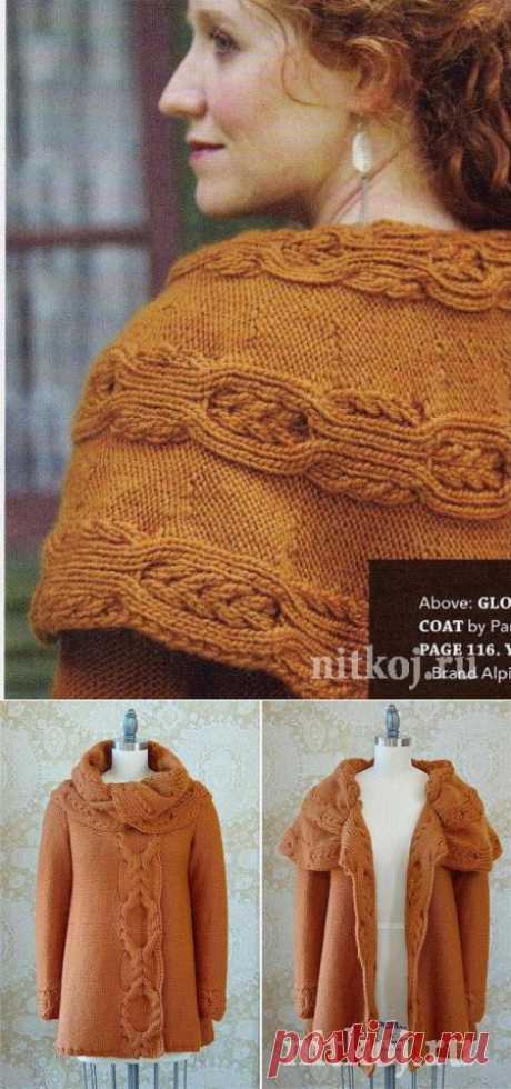 Вязаное пальто "Глостер" » Ниткой - вязаные вещи для вашего дома, вязание крючком, вязание спицами, схемы вязания