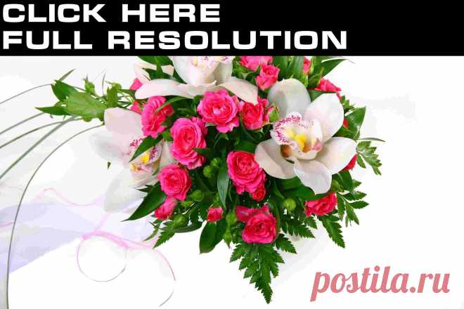 Розы с орхидеями