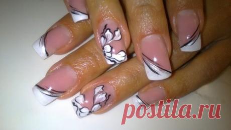 Какой модный маникюр френч 2018-2019 сделать - фото, красивый маникюр френч с узором