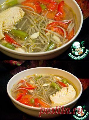 Куриный суп с гречневой лапшой - кулинарный рецепт