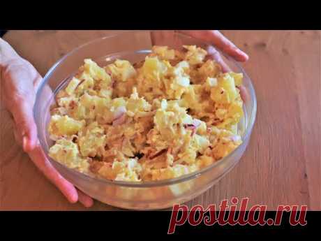 Салат картофельный с яйцом и редисом