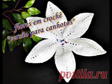 Flores em Croche para Canhotos