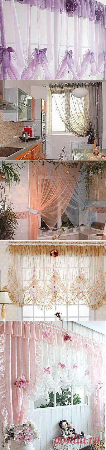 Романтичные шторы для вашей кухни: нежный и красивый дизайн - Учимся Делать Все Сами