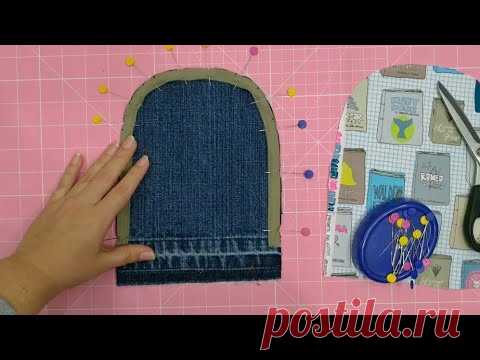 Пенал из старых джинсов