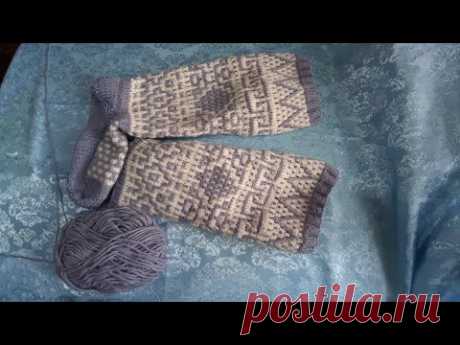 Жаккардовые гетры. Заключительная часть