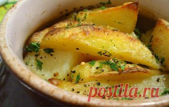 Картошка с грибами и сливками в горшочке - Готовим в горшочках