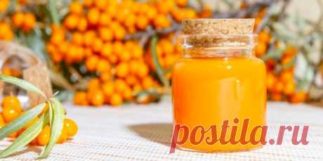 ПРОТЁРТАЯ ОБЛЕПИХА С САХАРОМ