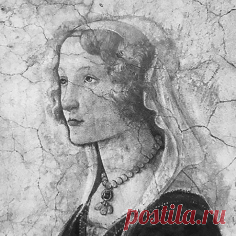 Sandro Botticelli, Ginevra Gianfigliazzi in a detail of Venus and the Graces Offering Presents to a Young Girl, 1490 #fresco #louvre #botticelli #instaartist #artstagram #instaart #firenze #italia #parigi #florence #italie #paris #italy #флоренция #италия #париж #ginevra #gianfigliazzi #tornabuoni #villalemmi #beauty #bellezza #belleza #beaute #style #venus #venere #arte #art #stile