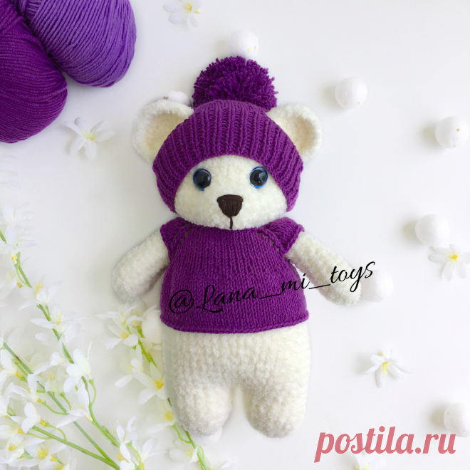 Бесплатный Мастер-класс "Плюшевый мишка" крючком - LanaMi toys