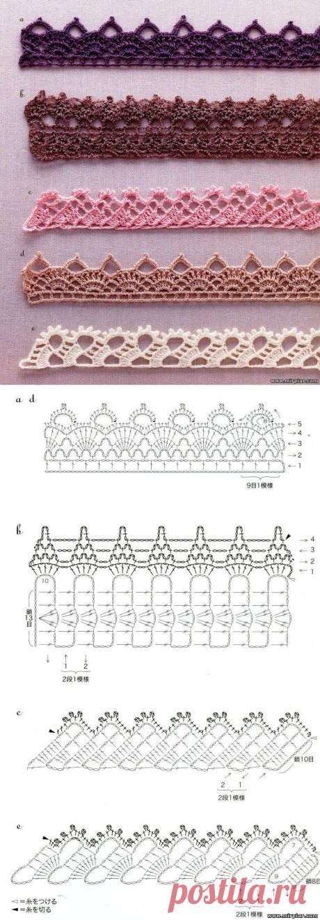АЖУРНАЯ КАЙМА КРЮЧКОМ