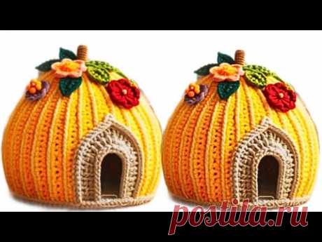AMAZING ⚡💯👍CROCHET DESIGN 💥💯 CAT HOUSE MAKING IDEAS VERY EASY #cat #house #crochet #design #basket