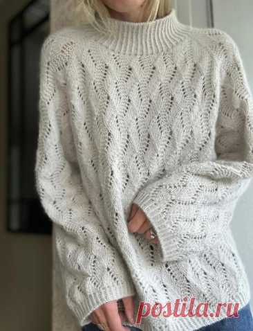 Узор спицами для пуловера