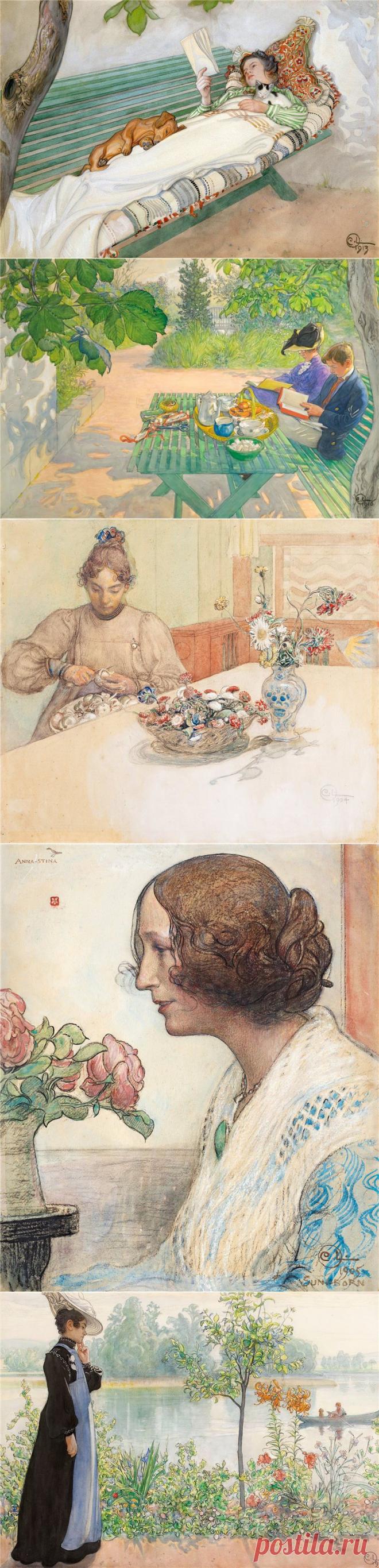 Дом под солнцем... Carl Larsson