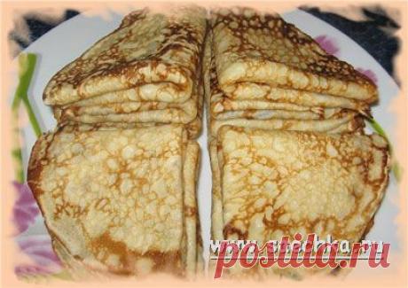 Блины - рецепт с фото