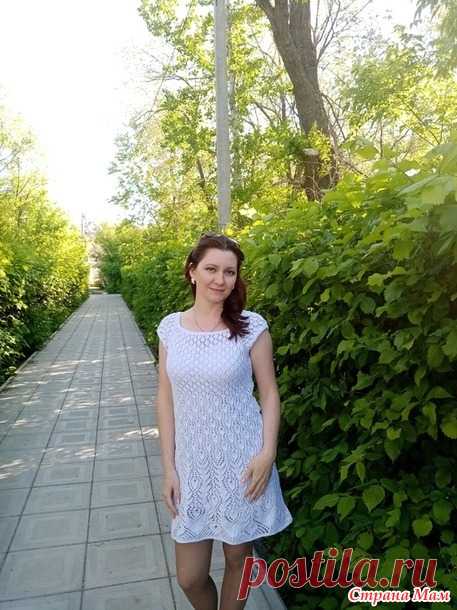 Платье спицами 