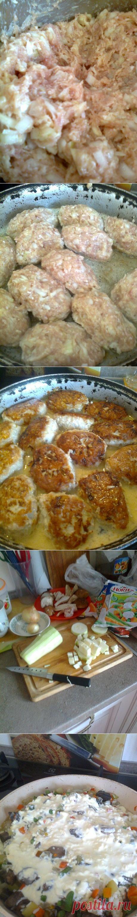 (+1) тема - Куриные котлеты и простой гарнир | Любимые рецепты