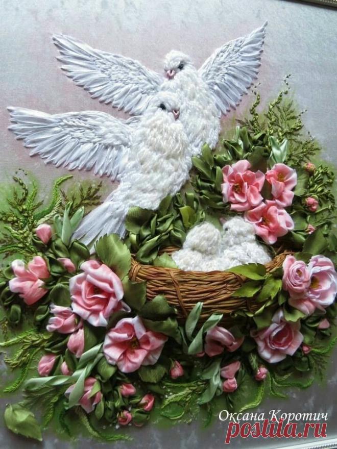 Вышивка лентами — невероятные картины! | Журнал Вдохновение Рукодельницы