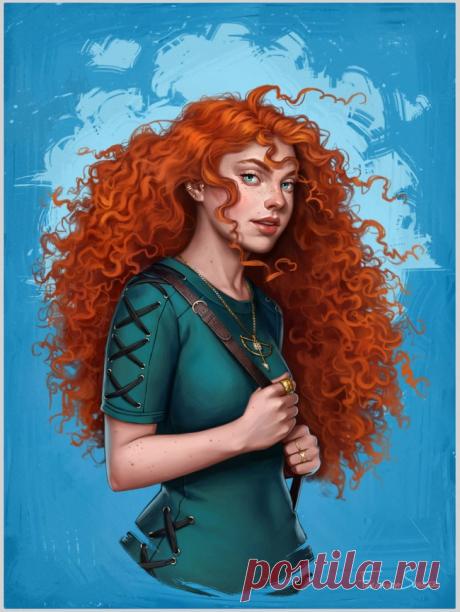 Чилийская художница представила, как выглядели бы принцессы Disney в наши дни