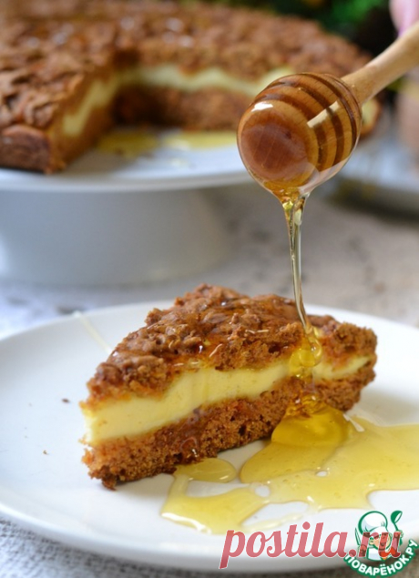 Морковный пирог с творожной начинкой – кулинарный рецепт