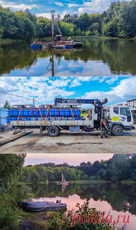 Инженерное бурение скважин для исследования грунтов с поверхности малых водоёмов