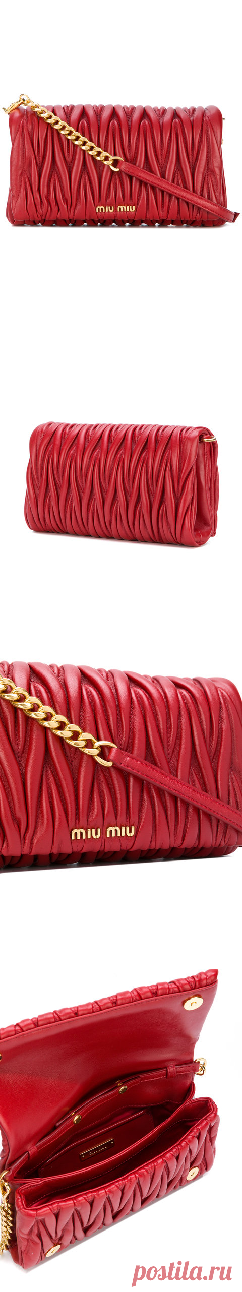Miu Miu плиссированная сумка - Farfetch