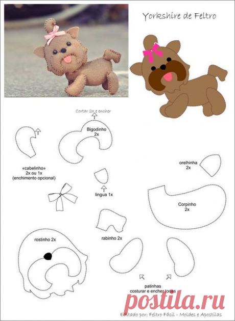 Игрушки из фетра своими руками: 27 шаблонов с выкройками