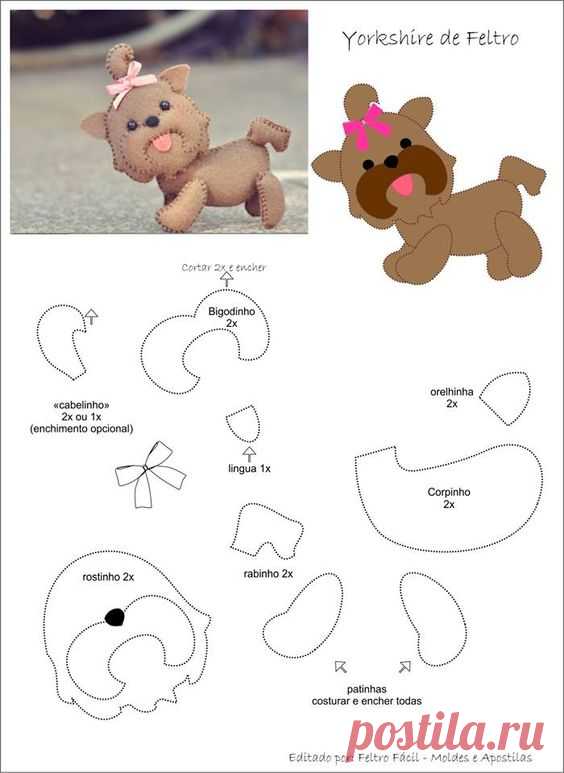 Игрушки из фетра своими руками: 27 шаблонов с выкройками