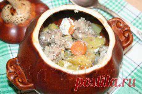 Горшочки с печенью.