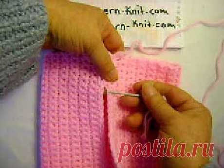 ▶ How to Crochet- Sewing an Invisible Seam - YouTube