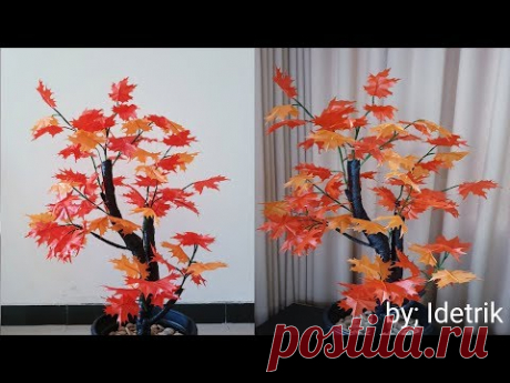 HOME ROOM DECORATION IDEAS | HIAS RUANG RUMAH CANTIK DARI KANTONG PLASTIK BEKAS  (PLASTIK BEKAS)