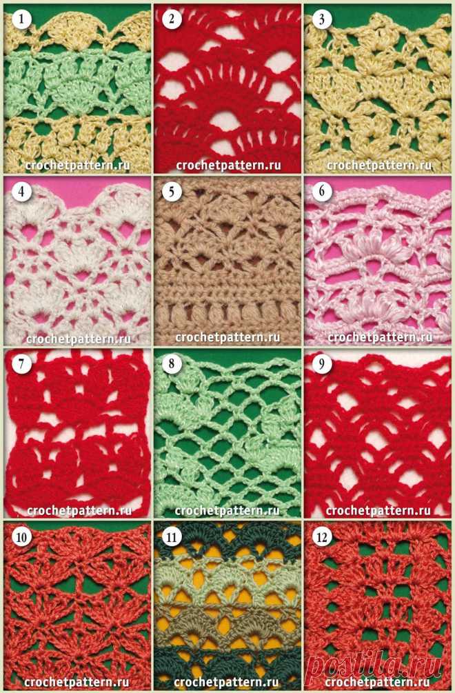 Страница №50. Узоры и схемы для вязания крючком. - 21 Апреля 2013 - Золотая коллекция узоров для вязания крючком