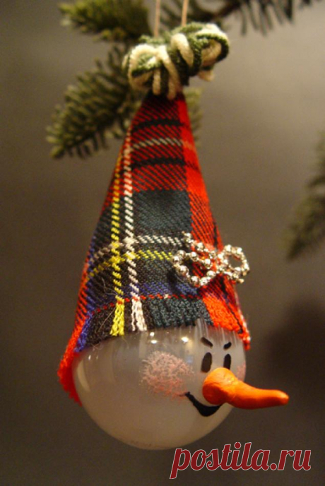 Делаем елочные игрушки из лампочек - Ярмарка Мастеров - ручная работа, handmade