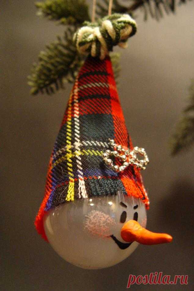 Делаем елочные игрушки из лампочек - Ярмарка Мастеров - ручная работа, handmade