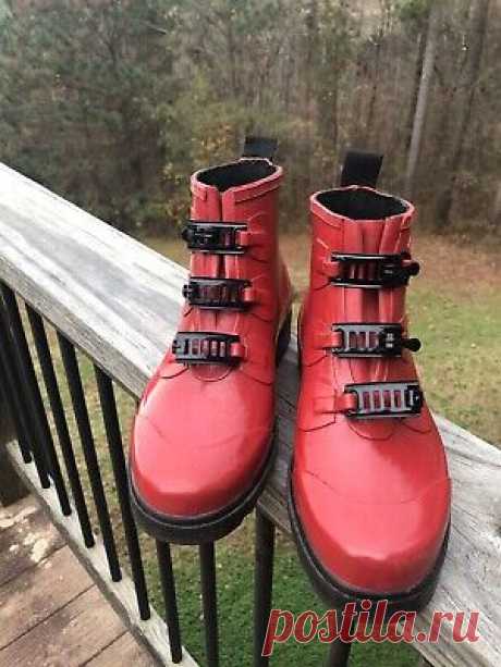 Sam & Libby Red Steel Shank Metal Clip Closures Rain Mud Booties WMS Size 7  | eBay Find many great new & used options and get the best deals for Sam & Libby Red Steel Shank Metal Clip Closures Rain Mud Booties WMS Size 7 at the best online prices at eBay! Free shipping for many products!