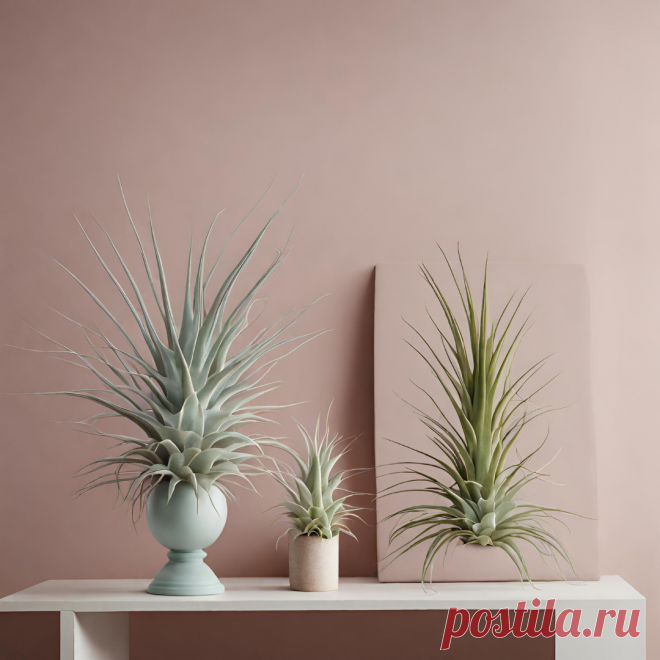 20 фото: тилландсия атмосферная в интерьере | Комнатные цветы и растения