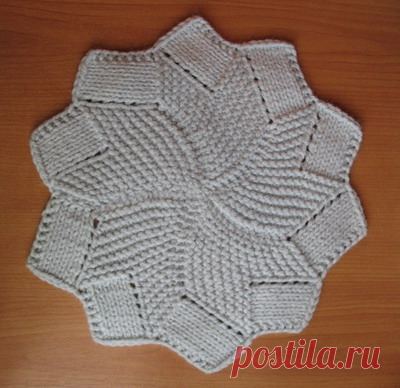 Прихватка спицами