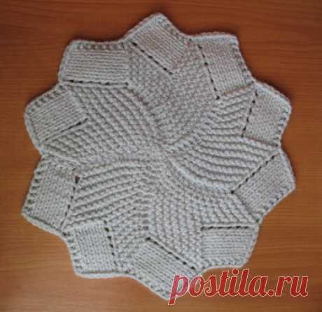 Прихватка спицами