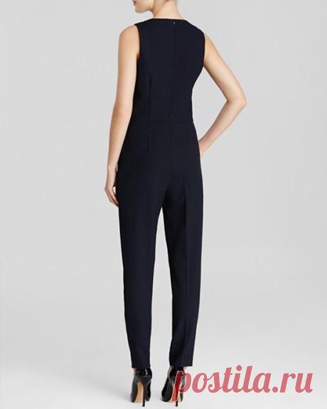 Trina Turk Jumpsuit - Kirstyn Hammered Suiting | Bloomingdale's