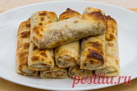 Как сделать очень вкусные блины с начинкой - МирТесен