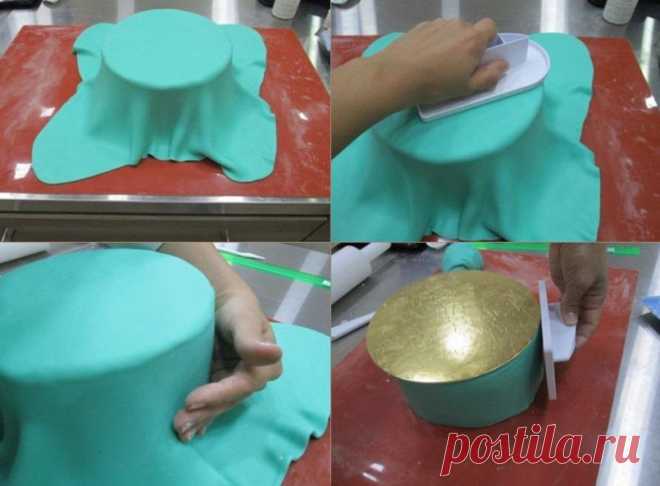 Торт с кружевом