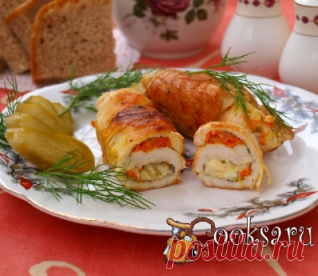 Куриные рулетики с плавленым сыром фото рецепт приготовления