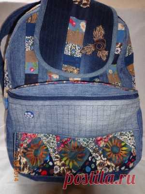 СУМКА С ЦВЕТКОМ. МК ПО БЛОКУ КАФЕДРАЛЬНЫЕ ОКНА