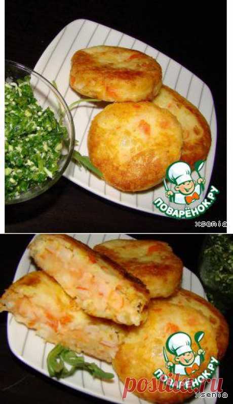 Картофельные котлетки с крабовыми палочками - кулинарный рецепт
