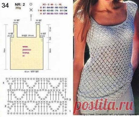 Маечка крючком